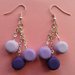 My favourite macarons - earrings: lilac passion