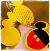 Set 10 inviti compleanno, "Topolino", Mickey Mouse