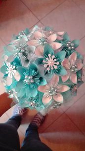 Bouquet sposa origami
