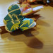 5 Chiudi pacco, mollette in legno con farfalla, origami farfalla, segnaposto