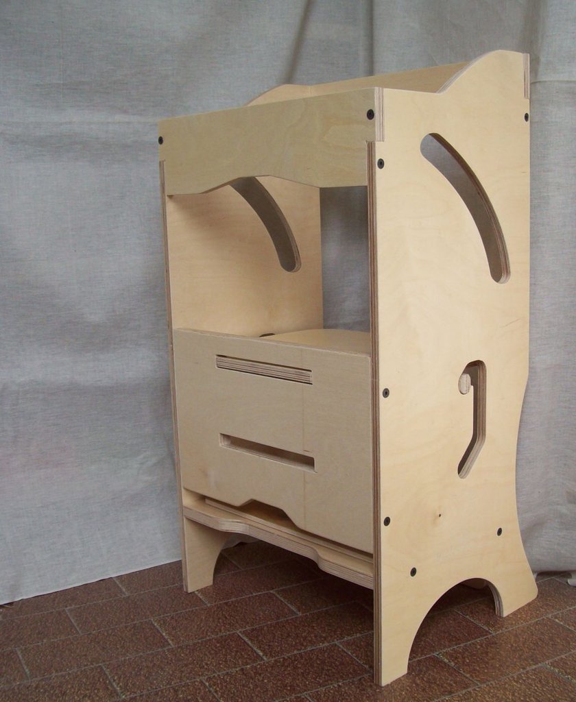 Learning Tower Piccola Torretta Scaletta Bambini Giocattoli