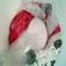NATALE-Ghirlanda natalizia fuori porta "NOEL" in midollino fatta a mano