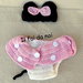 Vestito carnevale Minnie per neonata, outfit baby set foto