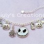  Bracciale The Nightmare before Christmas Jack Skeletron Bau bau halloween Sally