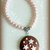 Bracciale in fimo handmade perle rosa e pan di stelle elegante idea regalo Natale kawaii regalo epifania calza befana
