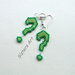 Orecchini "Punto interrogativo" realizzati con perline Miyuki delica