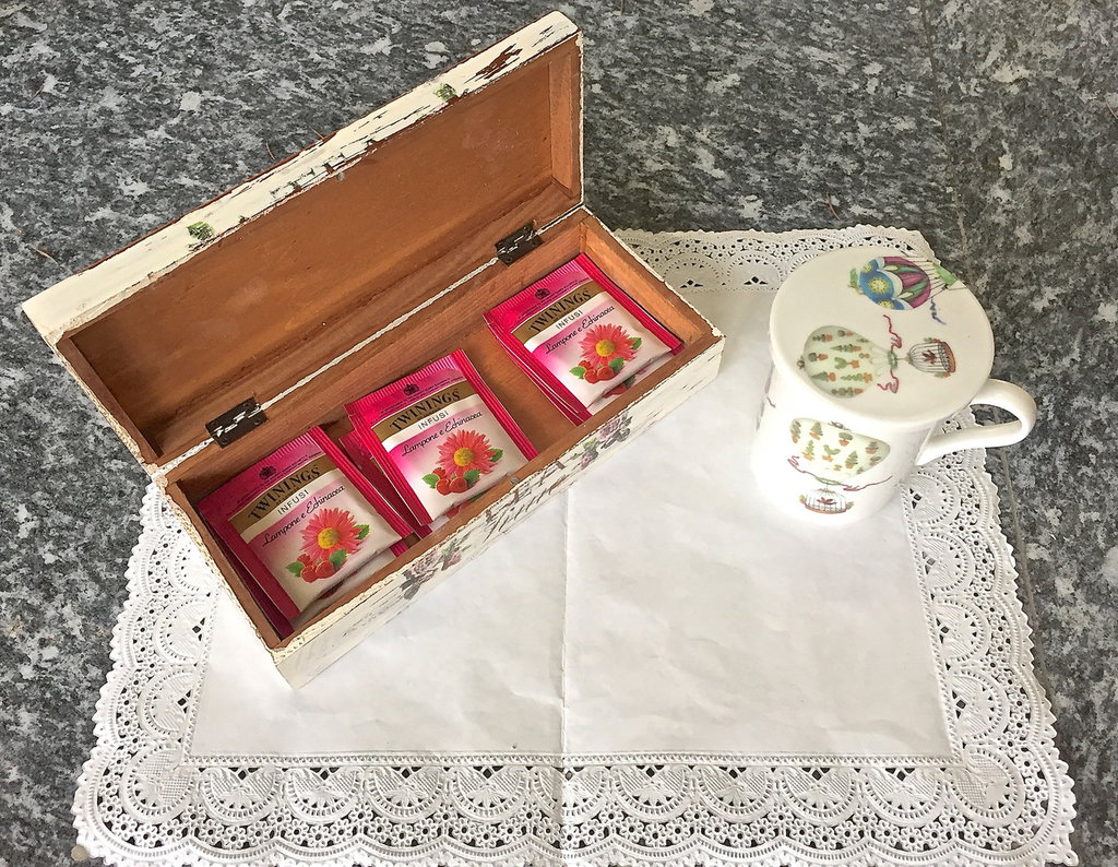 APS Scatola Portabustine Da Tè In Acrilico | 22x17 Cm, 3 Scomparti + Vano Universale | Ideale Per Buffet E Gastronomia