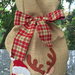 Natale - porta panettone con renna e babbo Natale