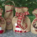 Natale - porta panettone con renna e babbo Natale