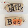 Biglietto auguri Halloween "Happi Boo" con zucche