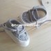 Scarpine sneakers bimbo colore grigio - lana e alpaca - uncinetto - crochet