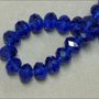 145 PERLINE SFACCETTATE MEZZO CRISTALLO BLU 4mm