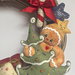 NATALE - ghirlanda ginger con albero di Natale  in tessuto e feltro