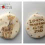 Ciondolo giraffe "I love you more than all the stars"