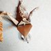 Orecchini pendenti con gru origami 