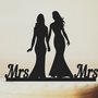 mrs & mrs - cake topper 