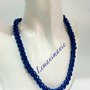 #collana #girocollo #chainmail #blu elettrico