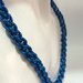 #collana #girocollo #chainmail #blu elettrico