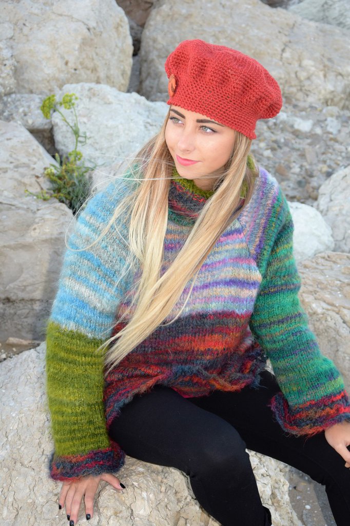 Barefoot Dreams Coperta Per Passeggino CozyChic® A Righe Sfumate - Unisex, Petalo Multicolore - 5