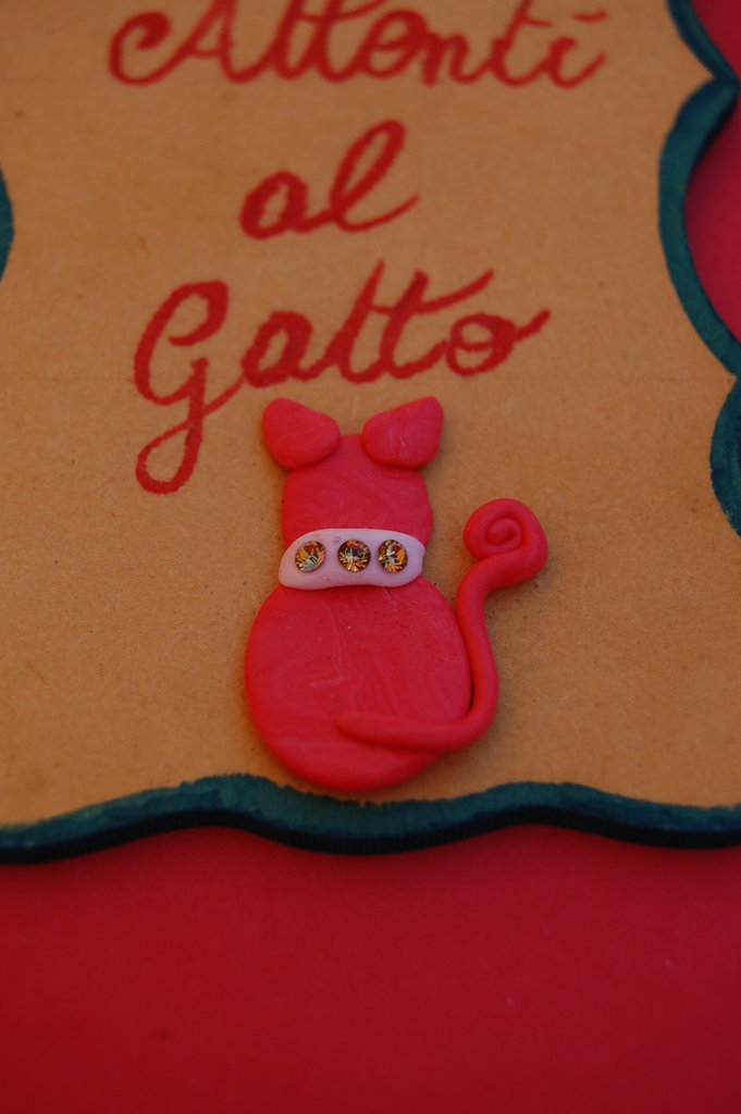 Decorazione Da Giardino 'ATTENTI Al Gatto' In Terracotta Rifinita A Mano, 20 Cm, Resistente Al Gelo - 4