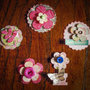 Abbellimenti per Scrapbooking - Rosa