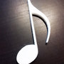 DECOUPAGE Note Musicali musica Croma decorare sagoma decorazioni plastica