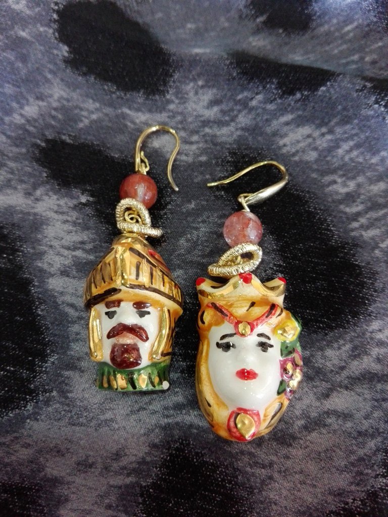 ORECCHINI Etnici In Argento 925 BUDDHA Grasso - Foto 5