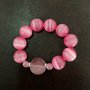 *Parure Semi di Loto* - Bracciale Occhi di Gatto e Agata Rosa