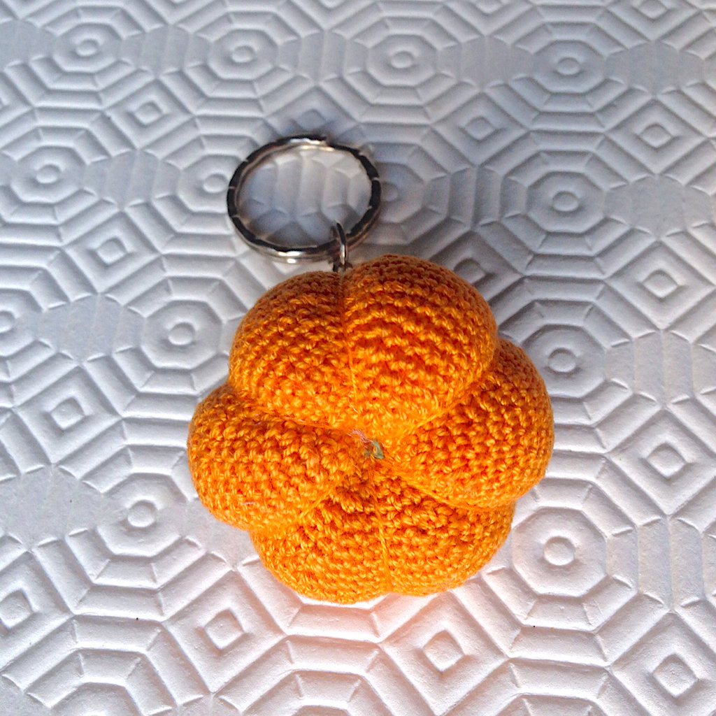 Zucca All'Uncinetto Decorativa - Arancione, Autunnale, Per Camino O Mensola, Fatto A Mano - Foto 3