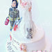 Cake topper matrimonio “Cuori in fiamme” (personalizzabile)