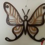 Farfalla (tipo 2) da muro o da appendere, tecnica del traforo