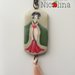 Collana lunga in ottone Geisha con nappa