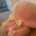 Scarpine e cappello  chic  baby rosa