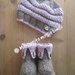 Stivaletti/scarpine e capellino/berretto neonata/bambina lavorati a maglia in lana e alpaca