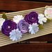 Fascia elastica con fiori e rose per capelli by Little Rose Handmade