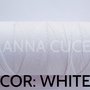 COLORE: WHITE - 20 metri filo cerato LINHASITA 1 mm di spessore, filo per macramè, materiali