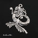 Charm "Sirena" color argento (43x38mm) (cod. New)