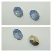 RIVOLI OVALI IN RESINA - Light Blue Opal Effect- 18x25mm 
