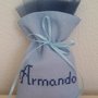 Inserzione riservata n.70 sacchettini tela aida colorata "Armando"