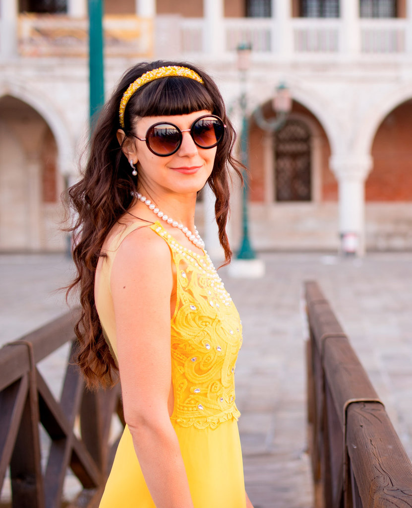 Mollettone per capelli con strass - nero - - 5.00