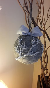 palla natalizia in tessuto