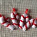 Il Natale in pannolenci: Bastoncino di zucchero