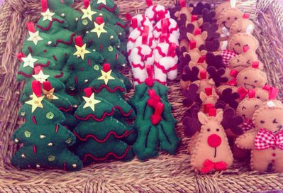 Decorazioni Natalizie Bastoncini Di Zucchero.Il Natale In Pannolenci Bastoncino Di Zucchero Feste Natale Su Misshobby