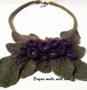 Collana di lana Viola Collana di lana Viola