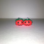 orecchini in fimo notte di halloween zucca