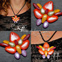 Parure in fimo -AsiaticButterfly- | ciondolo in fimo | orecchini in fimo| earrings and pendant| parure in pasta polimerica| gioielli farfalle asiatiche| jewels|