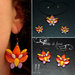 Parure in fimo -AsiaticButterfly- | ciondolo in fimo | orecchini in fimo| earrings and pendant| parure in pasta polimerica| gioielli farfalle asiatiche| jewels|