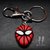 ciondolo ispirato a spiderman| ciondolo fimo| ciondolo spiderman| portachiave spiderman| spiderman pendant|