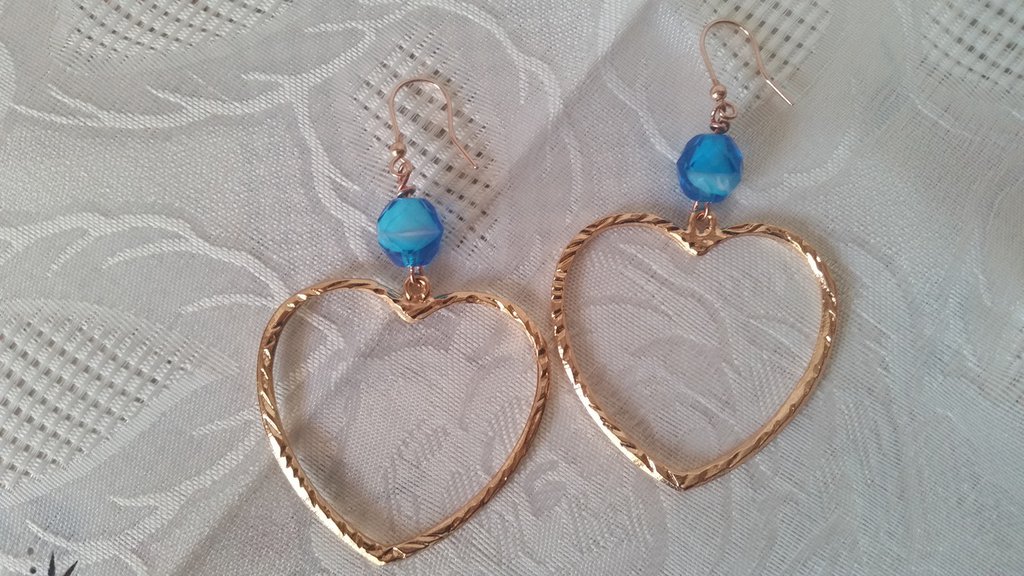 Orecchini pendenti in argento sterling con ametista, turchese