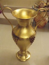 Vaso antico in foglia oro 